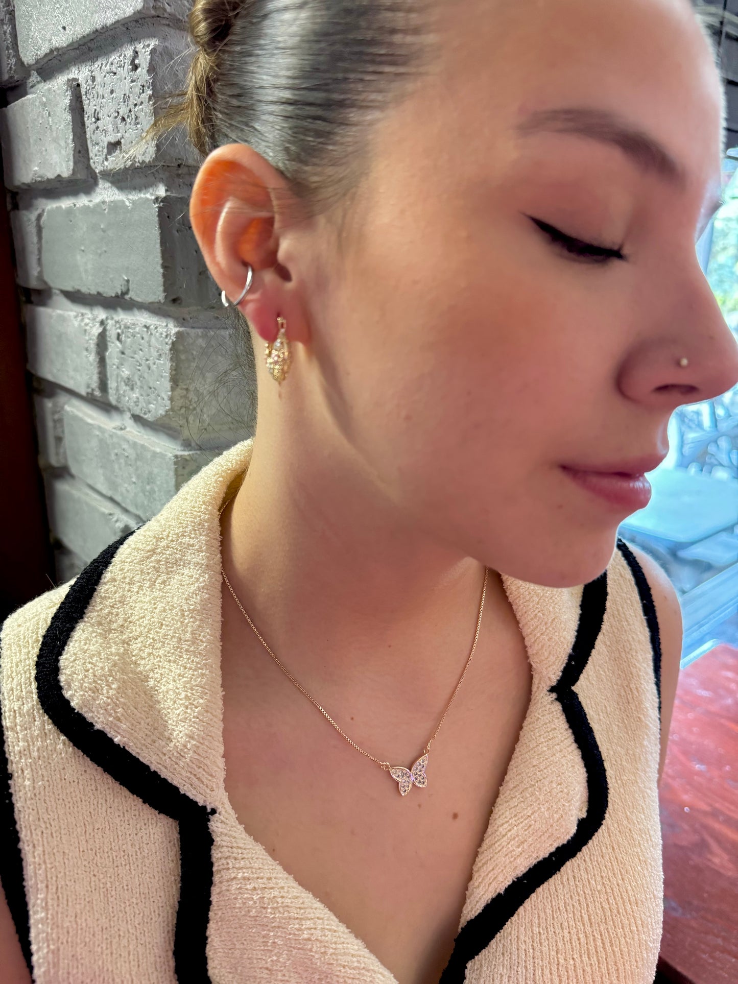 Sparkle Butterfly Necklace