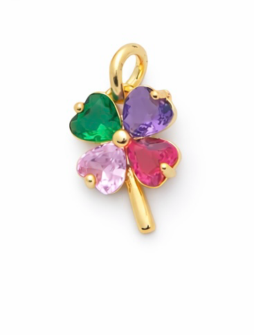 Lucky Crystal Clover Charm
