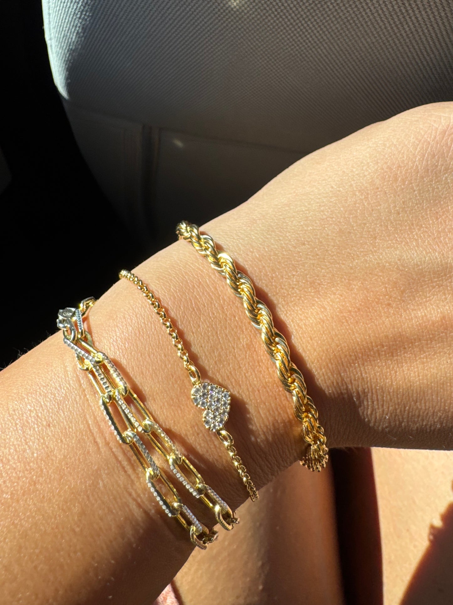 The Unity Link Bracelet (symbolizing balance between gold and silver)
