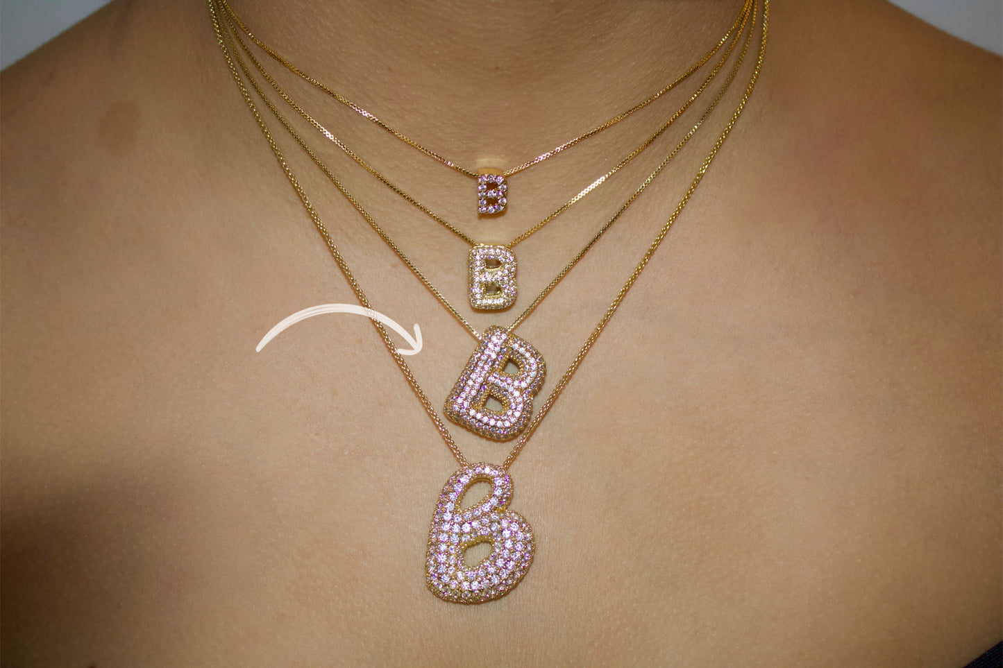 Bubble Letter Necklace