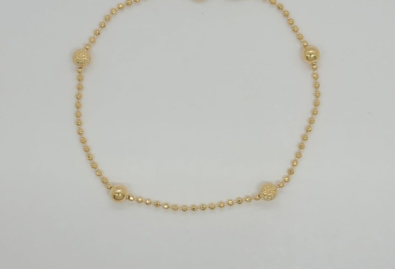 Golden Glow Bead Bracelet