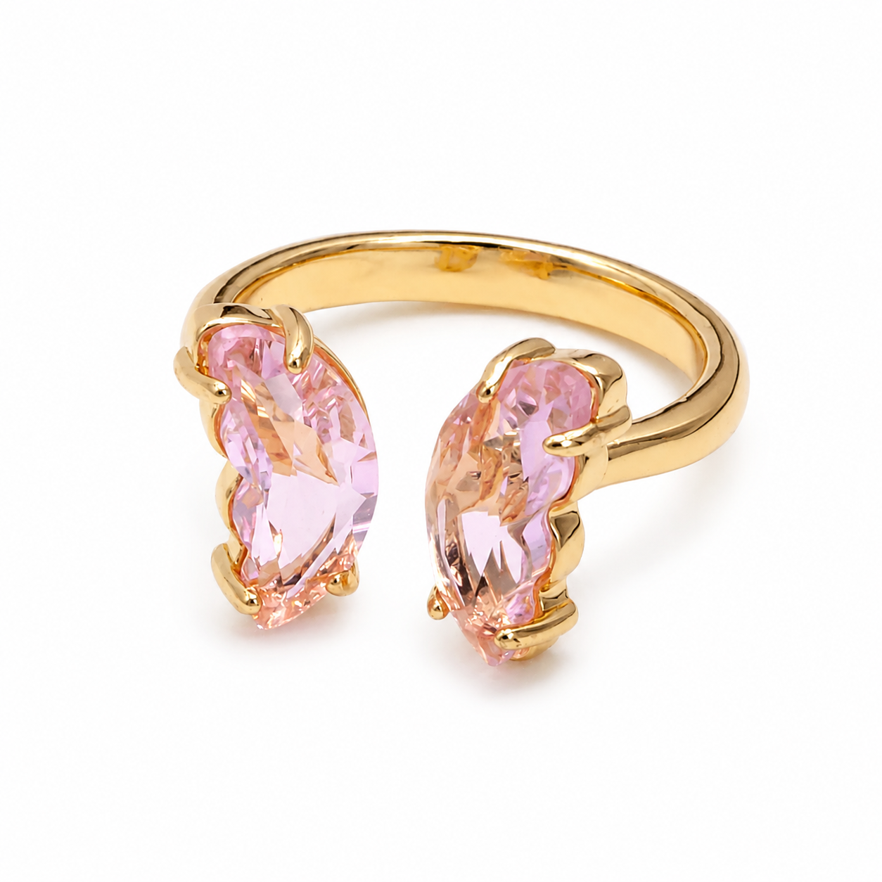 Blush Butterfly Wings Ring