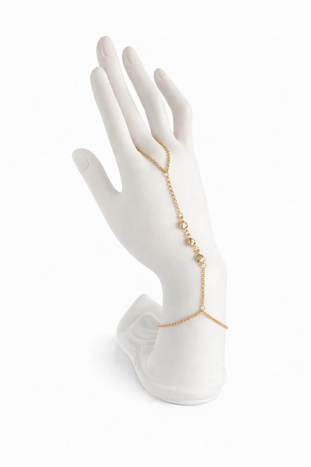 Golden Heart Hand Chain