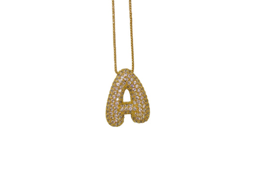 Jumbo LA Bubble Letter Necklace