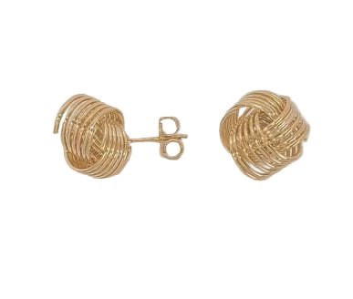 Golden Knot Studs