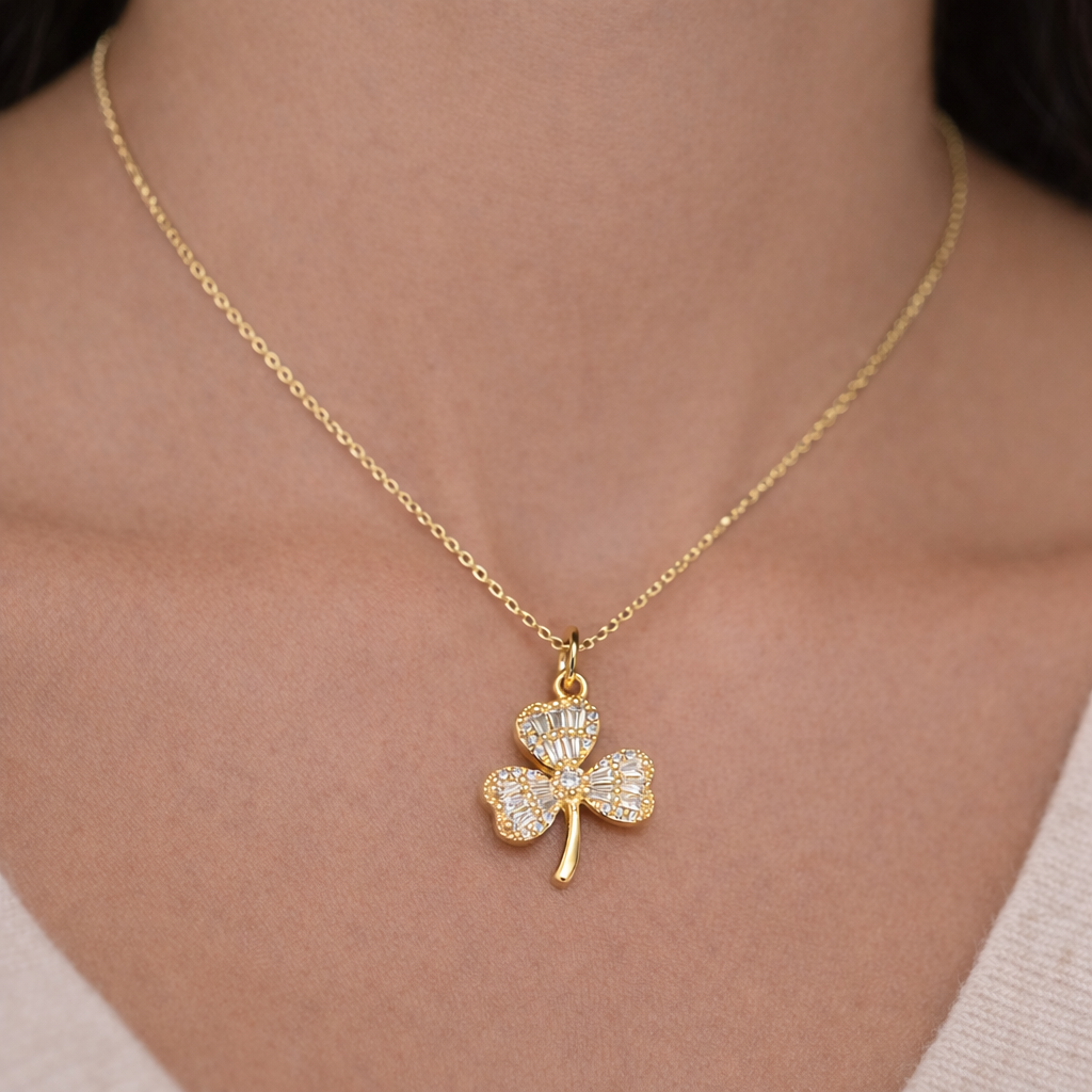 Lucky Clover Charm Necklace