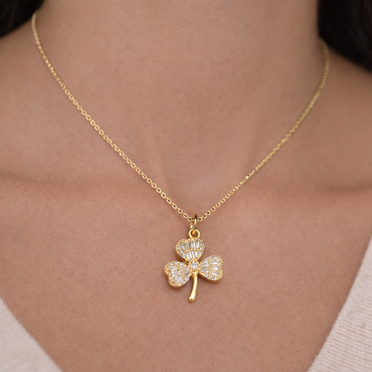 Lucky Clover Charm Necklace