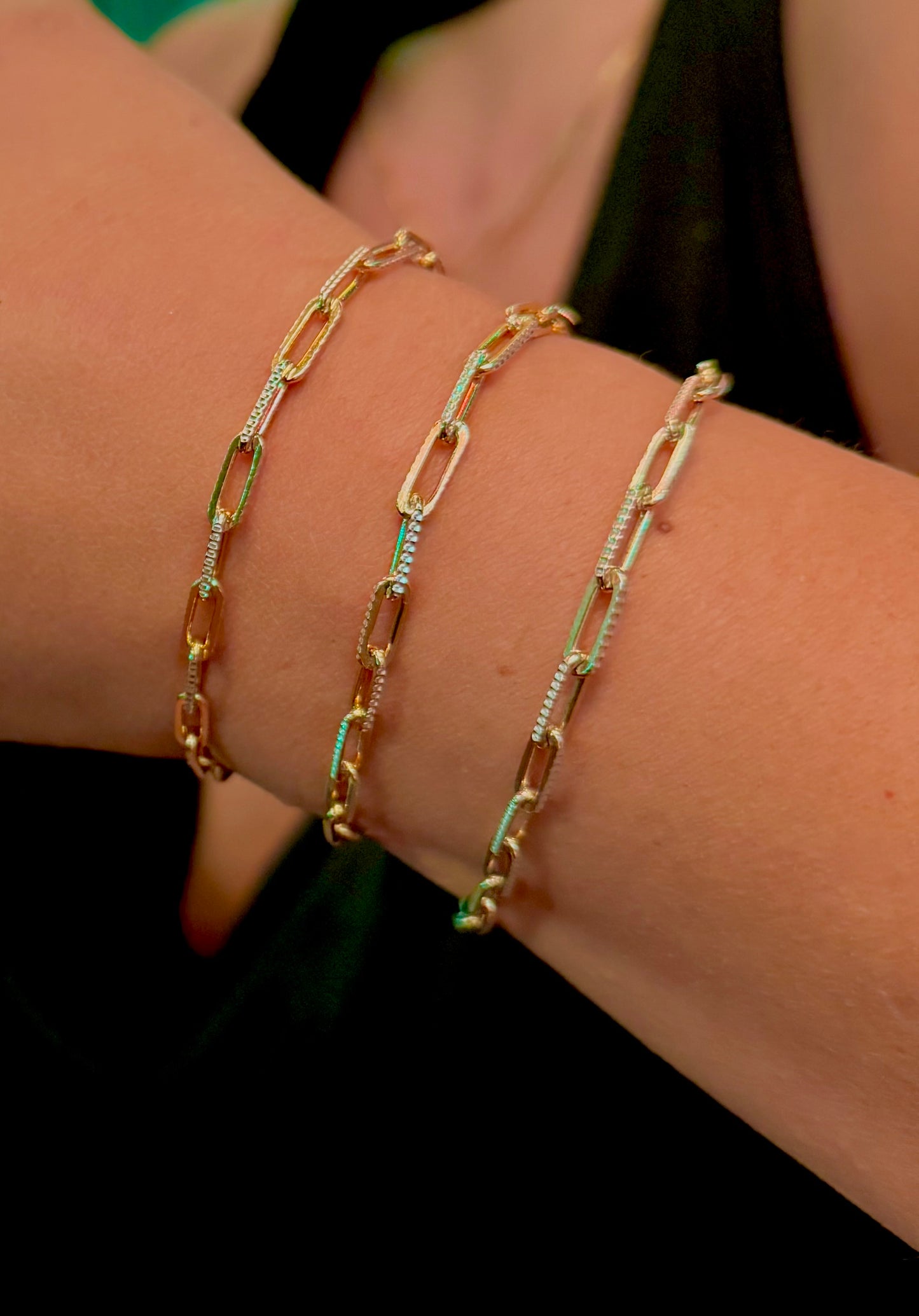 The Unity Link Bracelet (symbolizing balance between gold and silver)