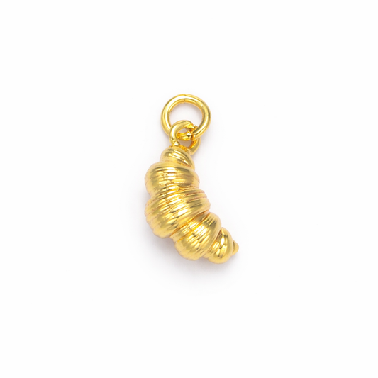Golden Croissant Charm