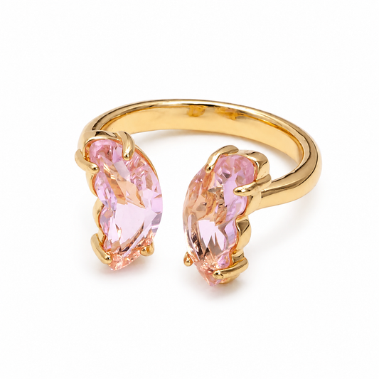 Blush Butterfly Wings Ring