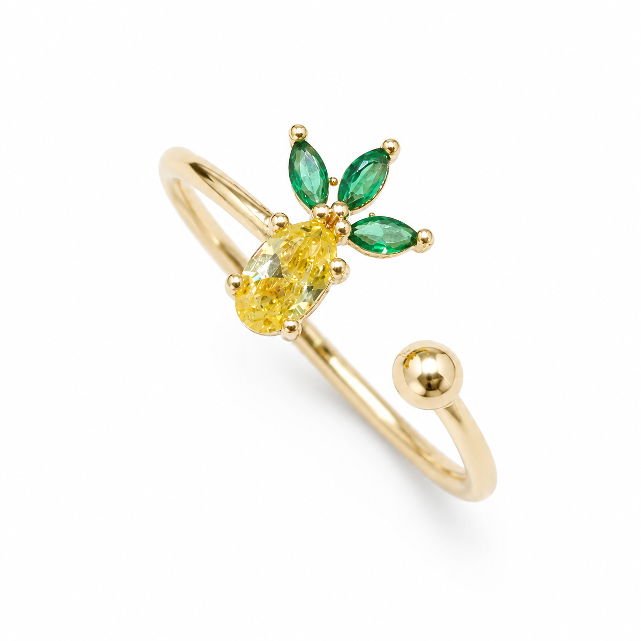 Pineapple Paradise Adjustable Ring