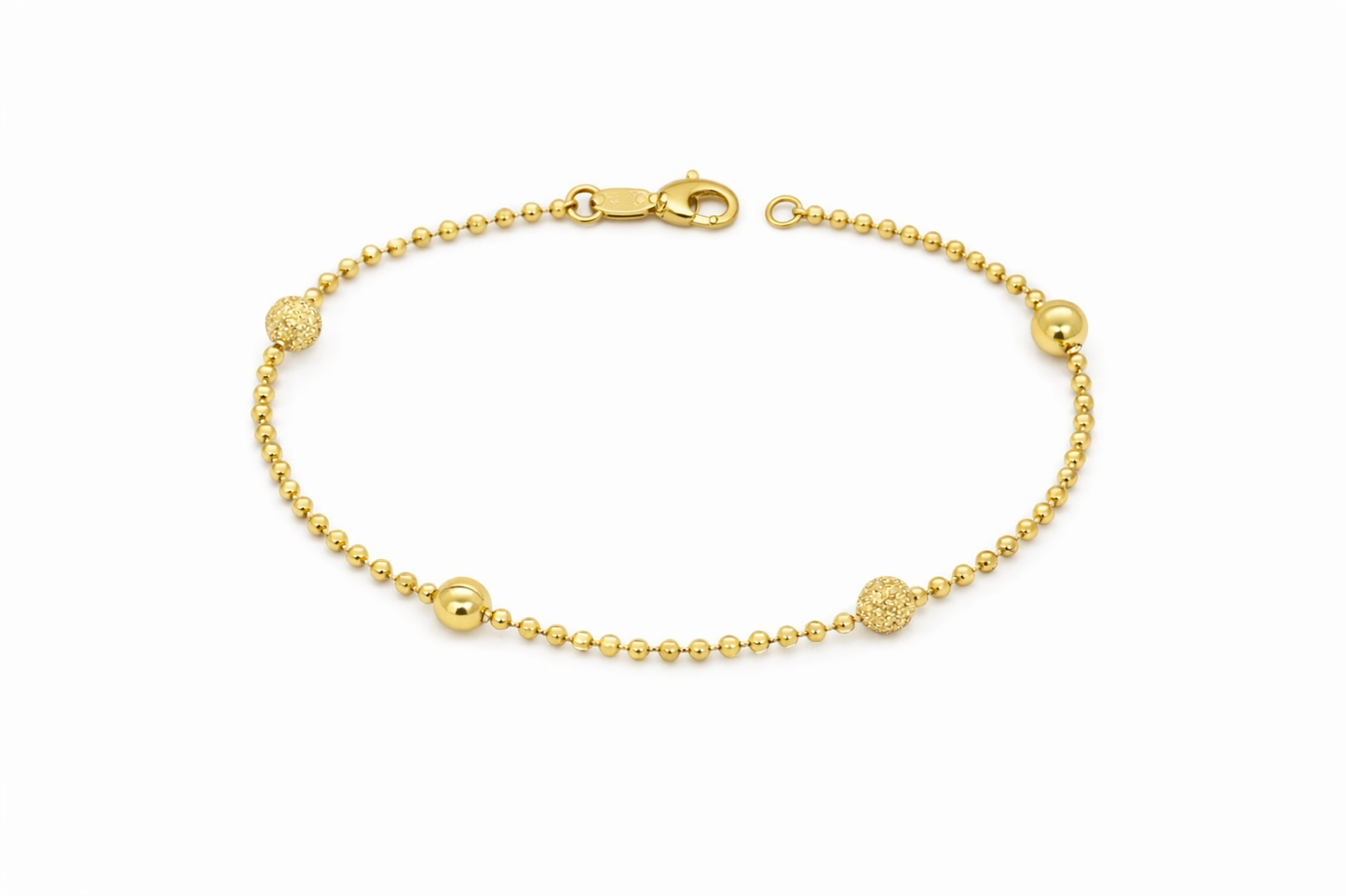 Golden Glow Bead Bracelet