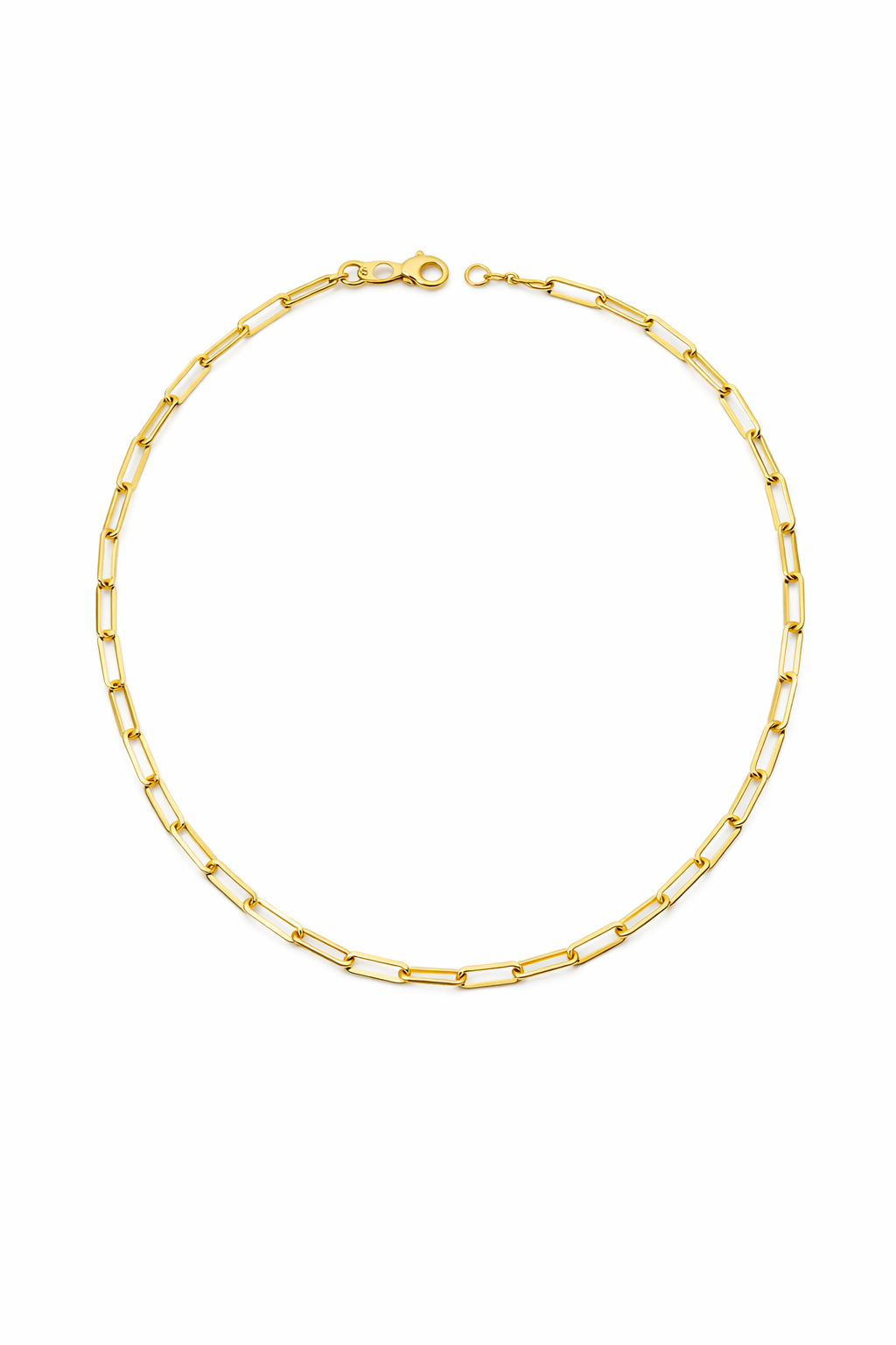 Paperclip Link Charm Necklace