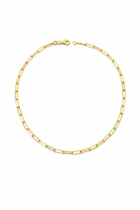 Paperclip Link Charm Necklace