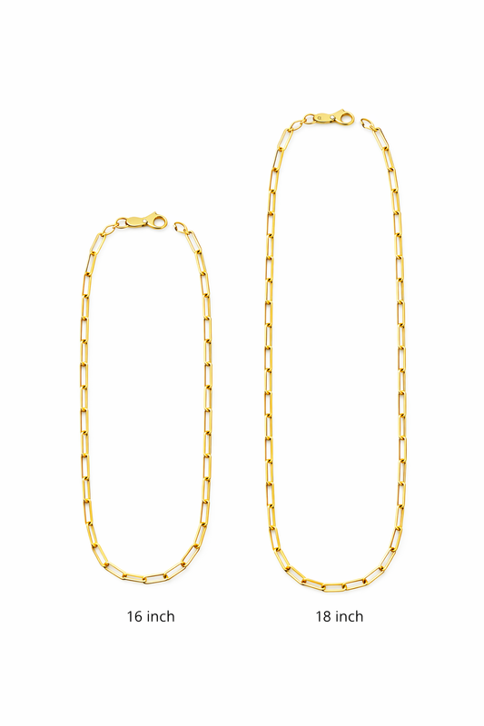 Paperclip Link Charm Necklace