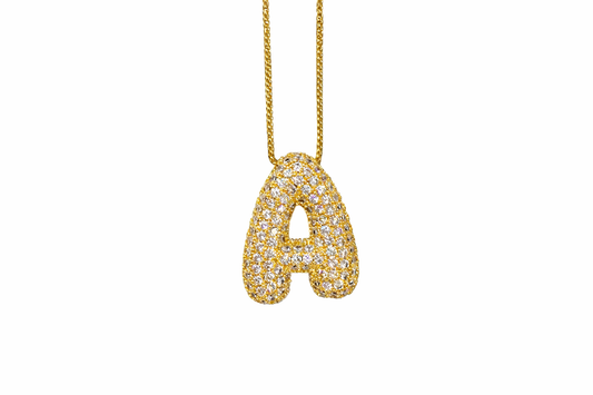Jumbo LA Bubble Letter Necklace